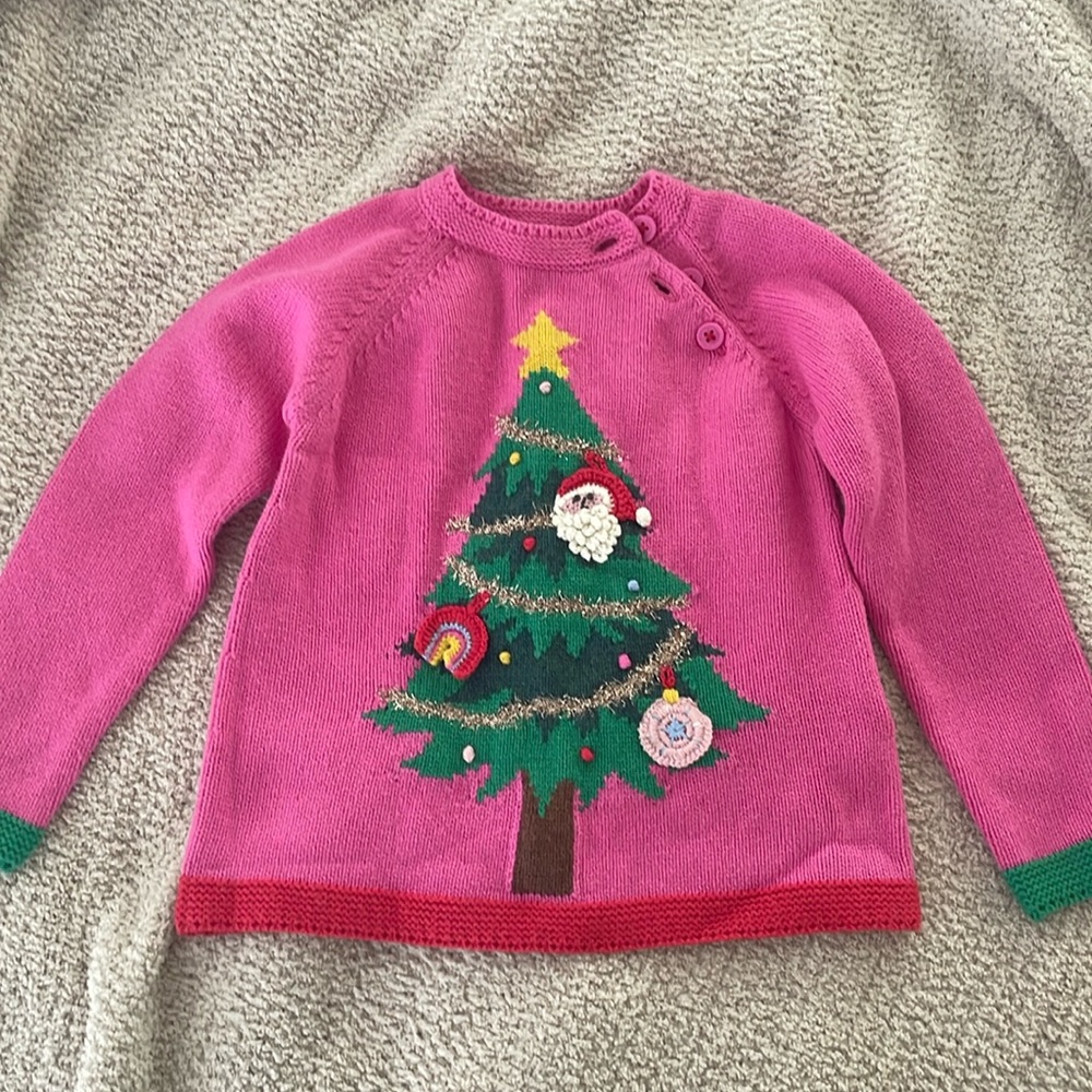 NWOT Mini Boden Christmas Sweater (size 3-4T)